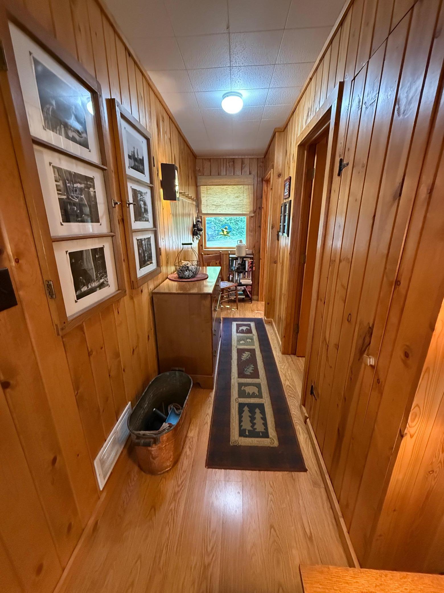 hallway leading to the lower level