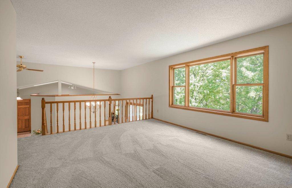 Open Living Room with View to Your Backyard