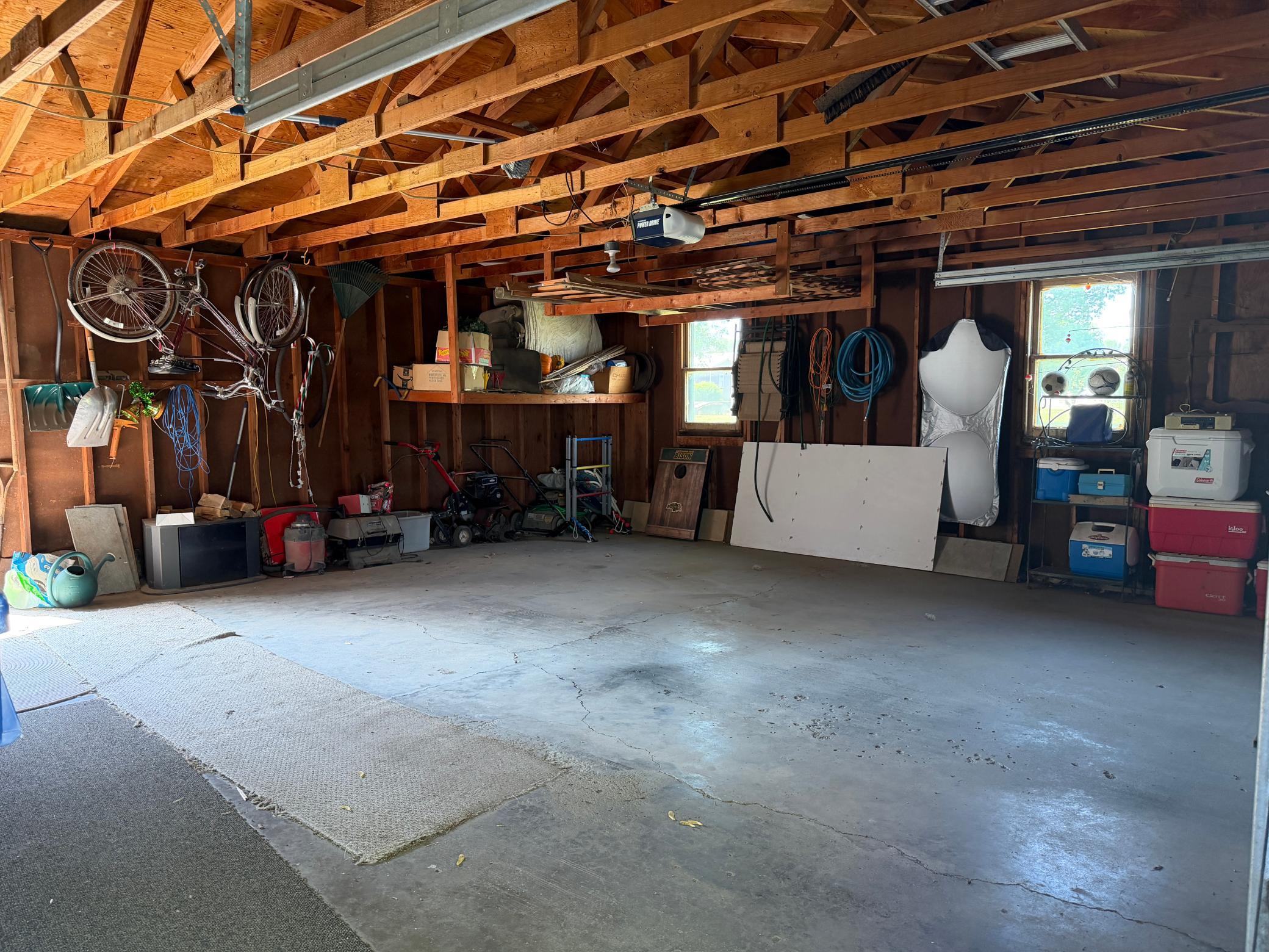 Attached garage