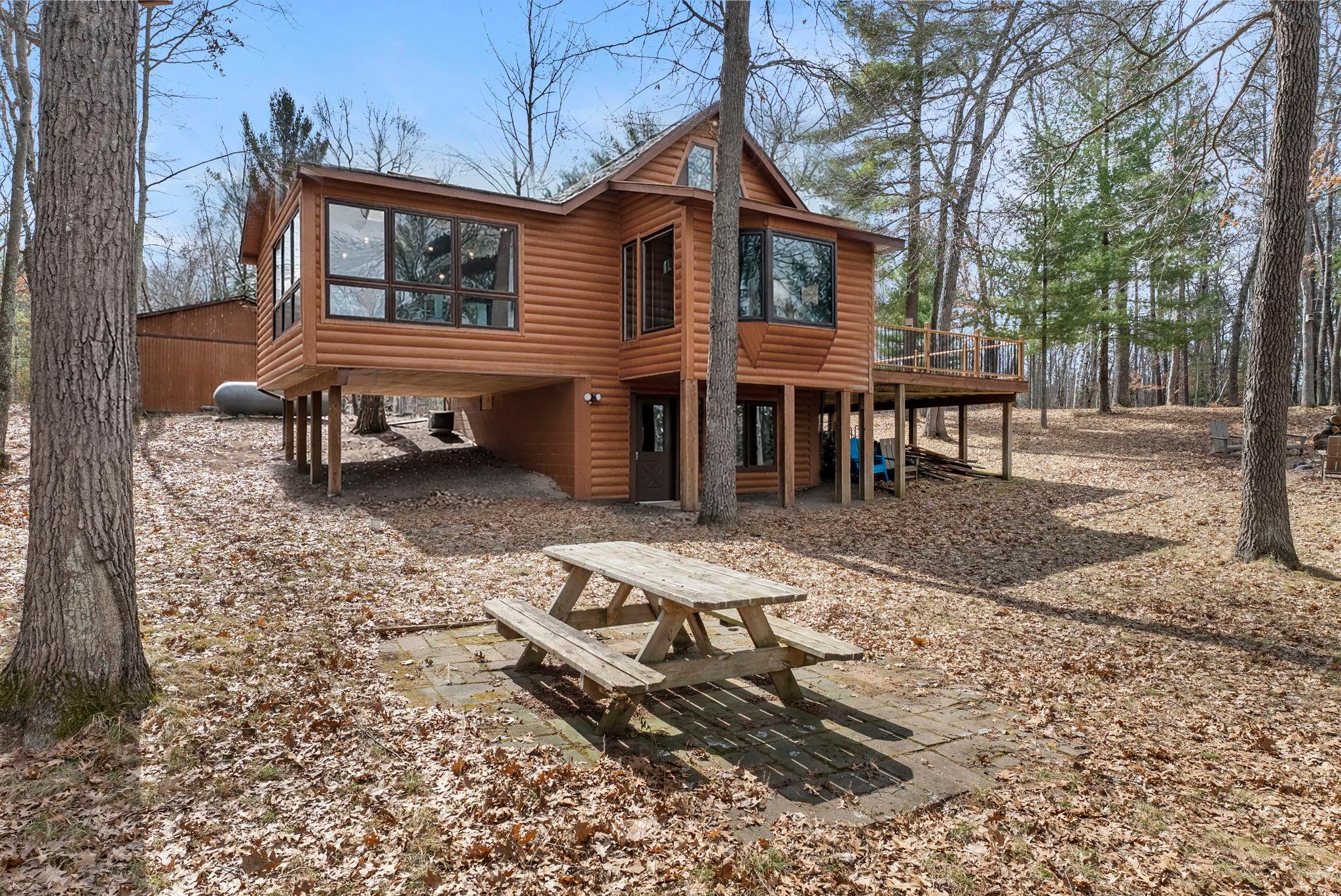 The exterior of the home, garage and future bunk house were all just freshly stained.