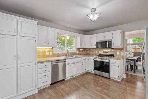 Large kitchen with tons of countertop space