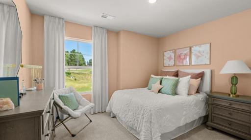 The Pattison offers 4 bedrooms on the upper level + laundry for your convenience. Al photos used are of a previous model home.