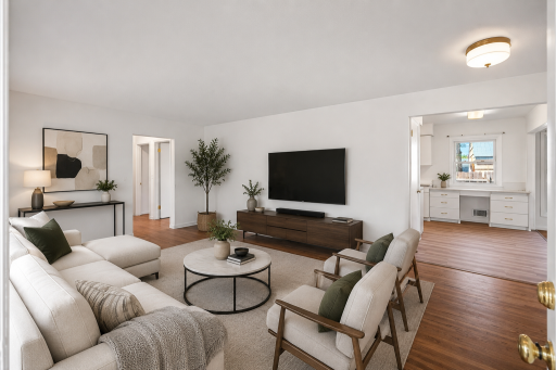Large inviting living room (virtually staged)