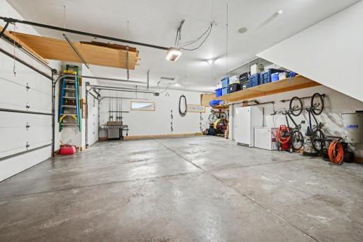 Extra large garage with plenty of storage