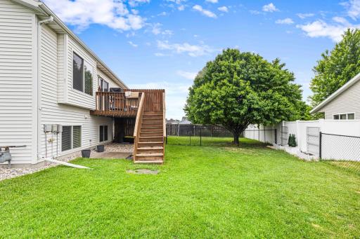 Great area for just relaxing and enjoying the spacious yard.