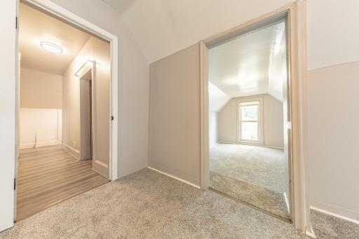 Walk-in-closet off of one of the bedrooms