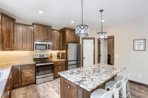Electric and Gas hookup for the range. The family chef will enjoy this kitchen. Newer Stainless Steel Appliances!