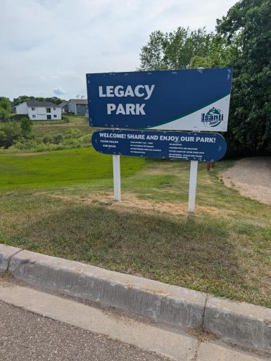 Legacy Park - entrance is walking distance down the street.