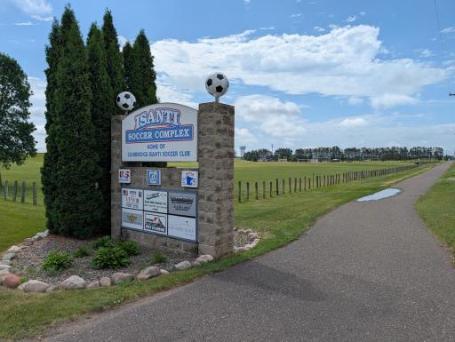 Isanti Soccer Complex and Park - short drive away.