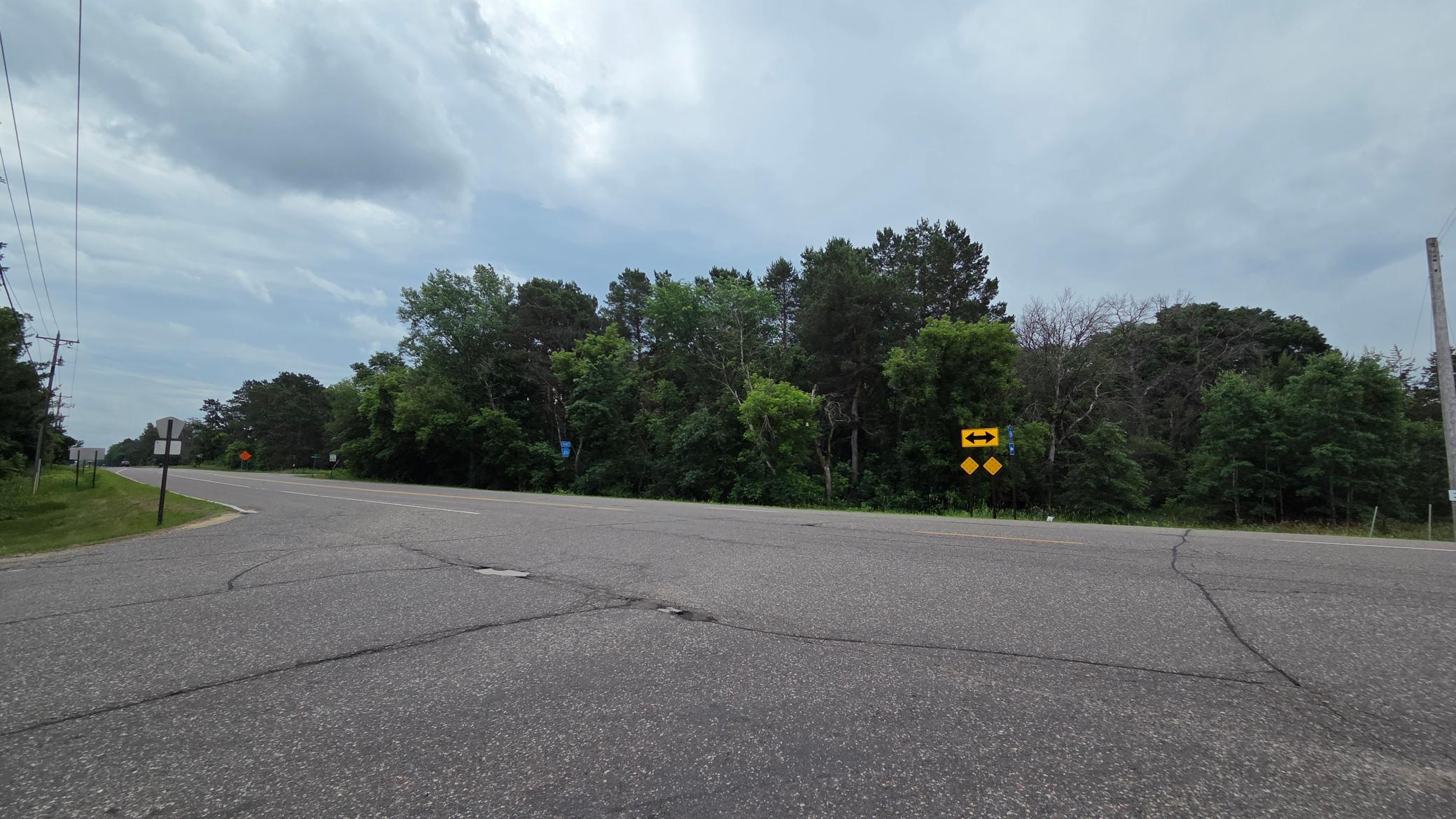 View of northwest corner of the lot from the corner of 161st Ave and Barrett Rd