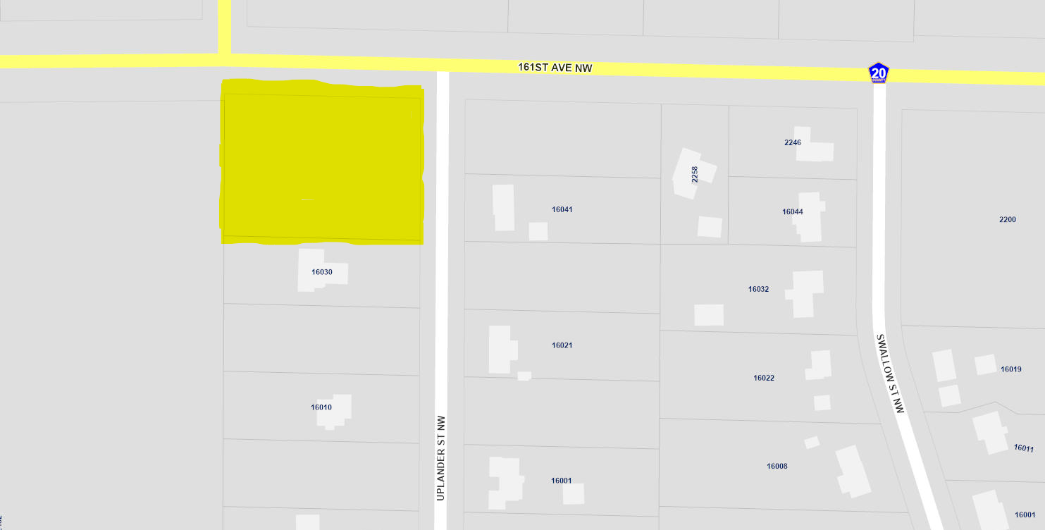 From County Website - combined lot highlighted