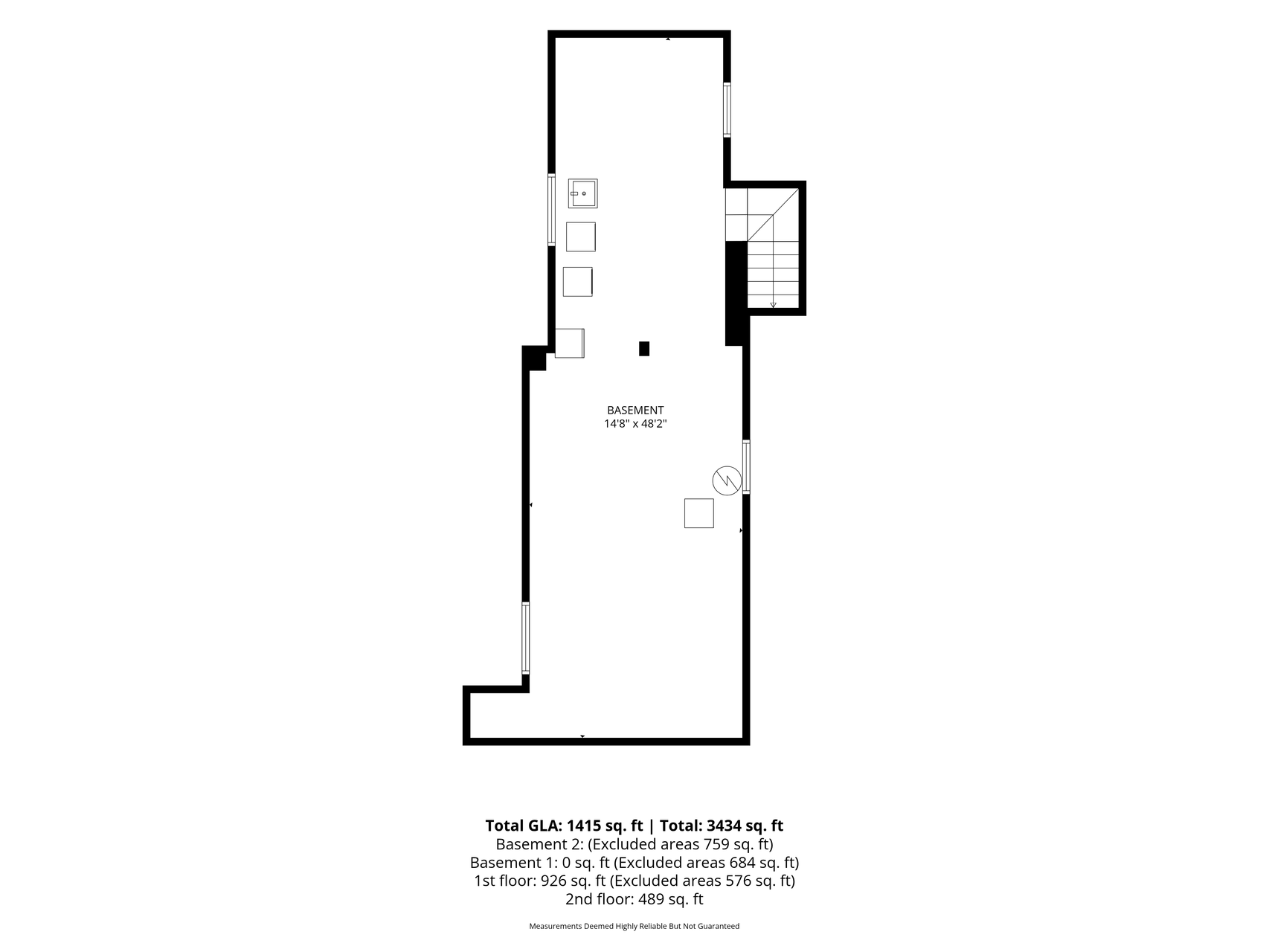 Basement floor plan
