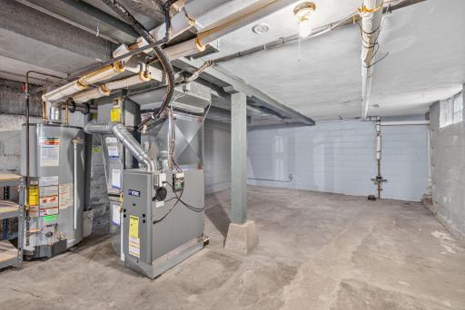 The furnace and air conditioning are brand new