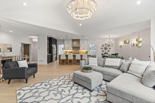 An open-concept layout creates a seamless flow ideal for both entertaining and daily living.