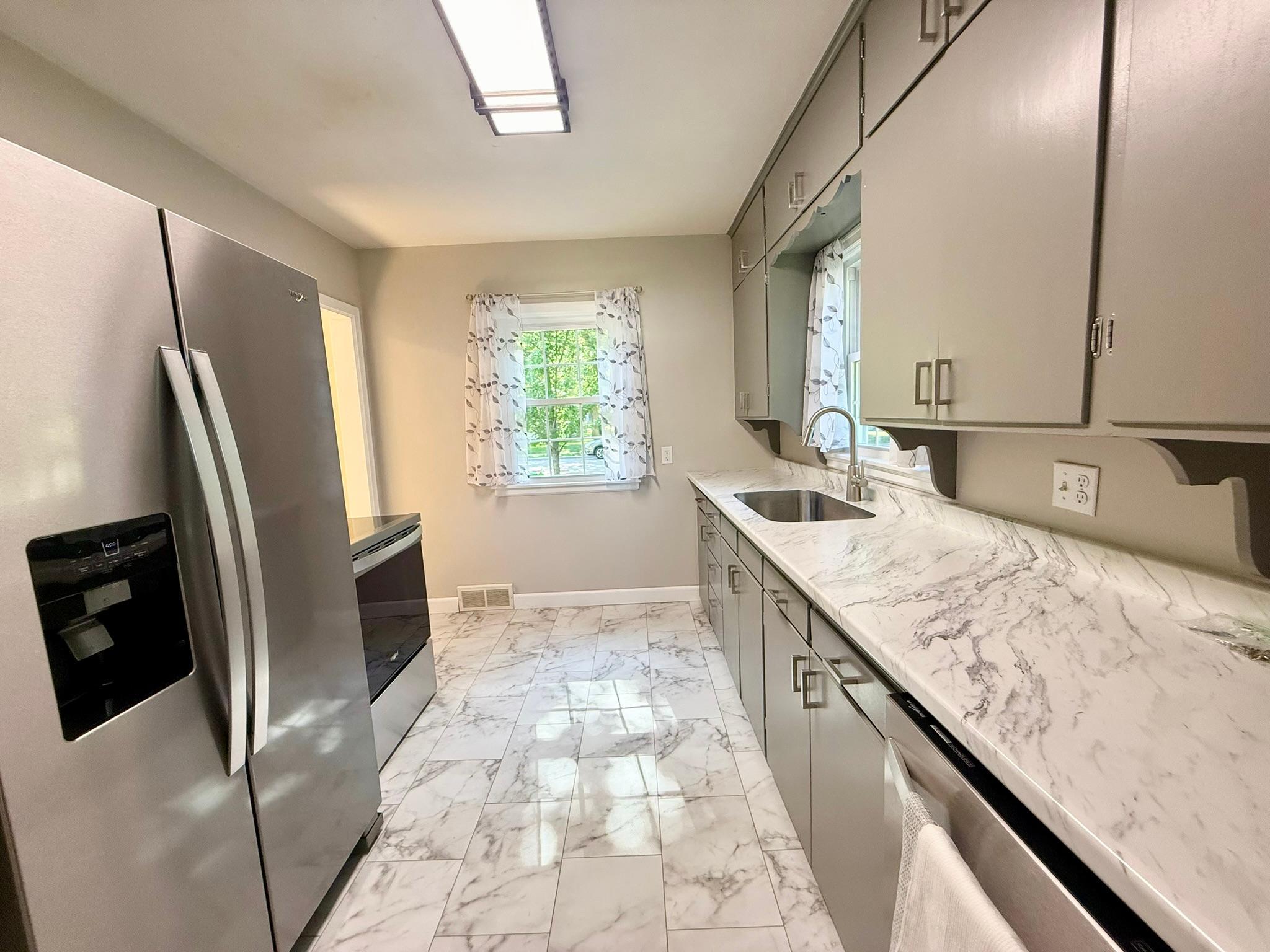 Kitchen-stainless steel appliances