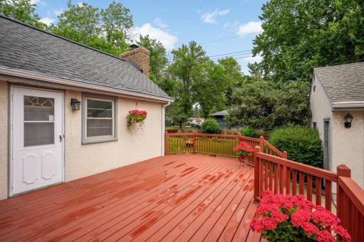 Large deck off the family room.
