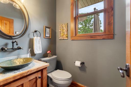 Half bath on the main floor