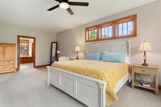 Lovely windows above the bed