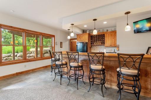 Lower level full wet bar