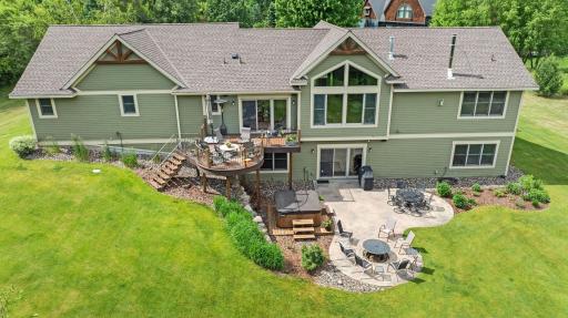 Large deck, patio and high end hot tub!