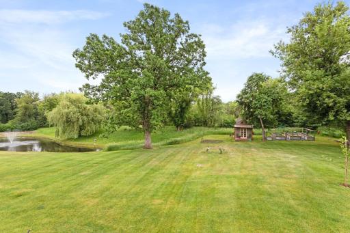 Lots of flat, useable space in the yard