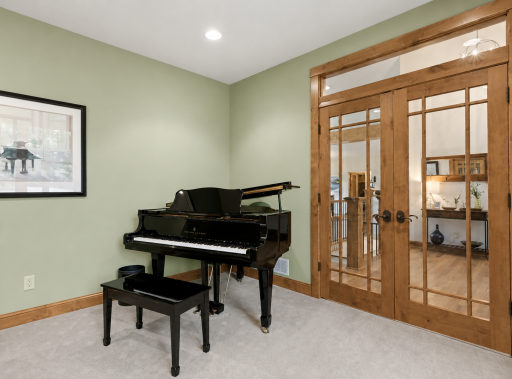 Beautiful french doors on the office