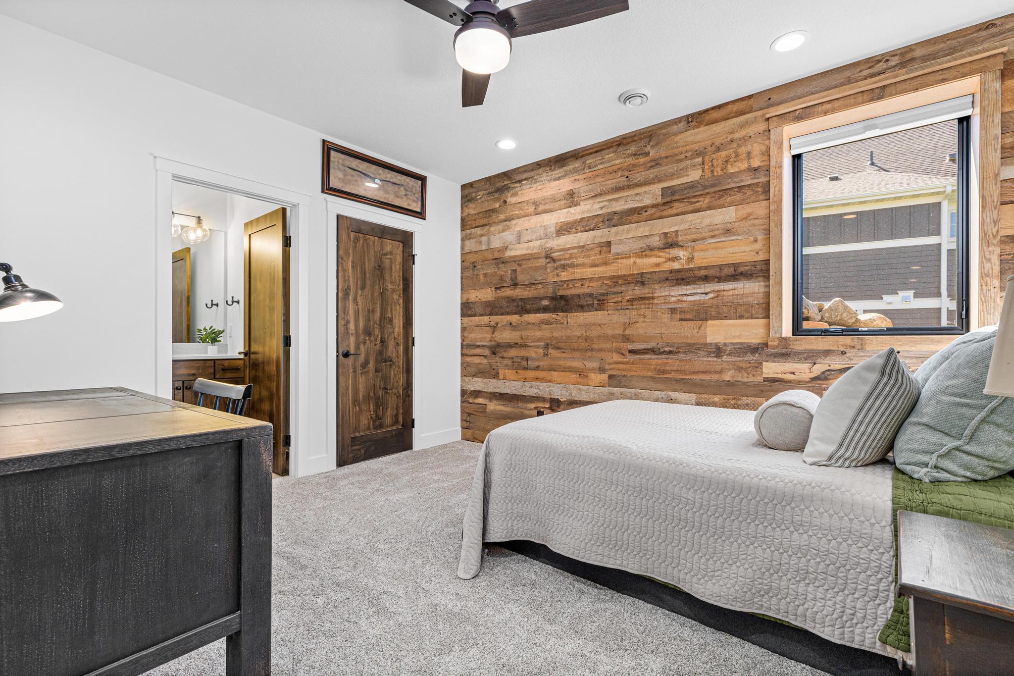 A second spacious bedroom offers flexibility for guests or family members. Bathroom ensuite provides exceptional privacy.
