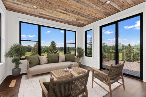 Spectacular sunsets provide a daily backdrop and ever-changing artwork throughout the year. Enjoy alfresco dining on your maintenance free deck or your favorite beverage at the end of the day. Visually staged.