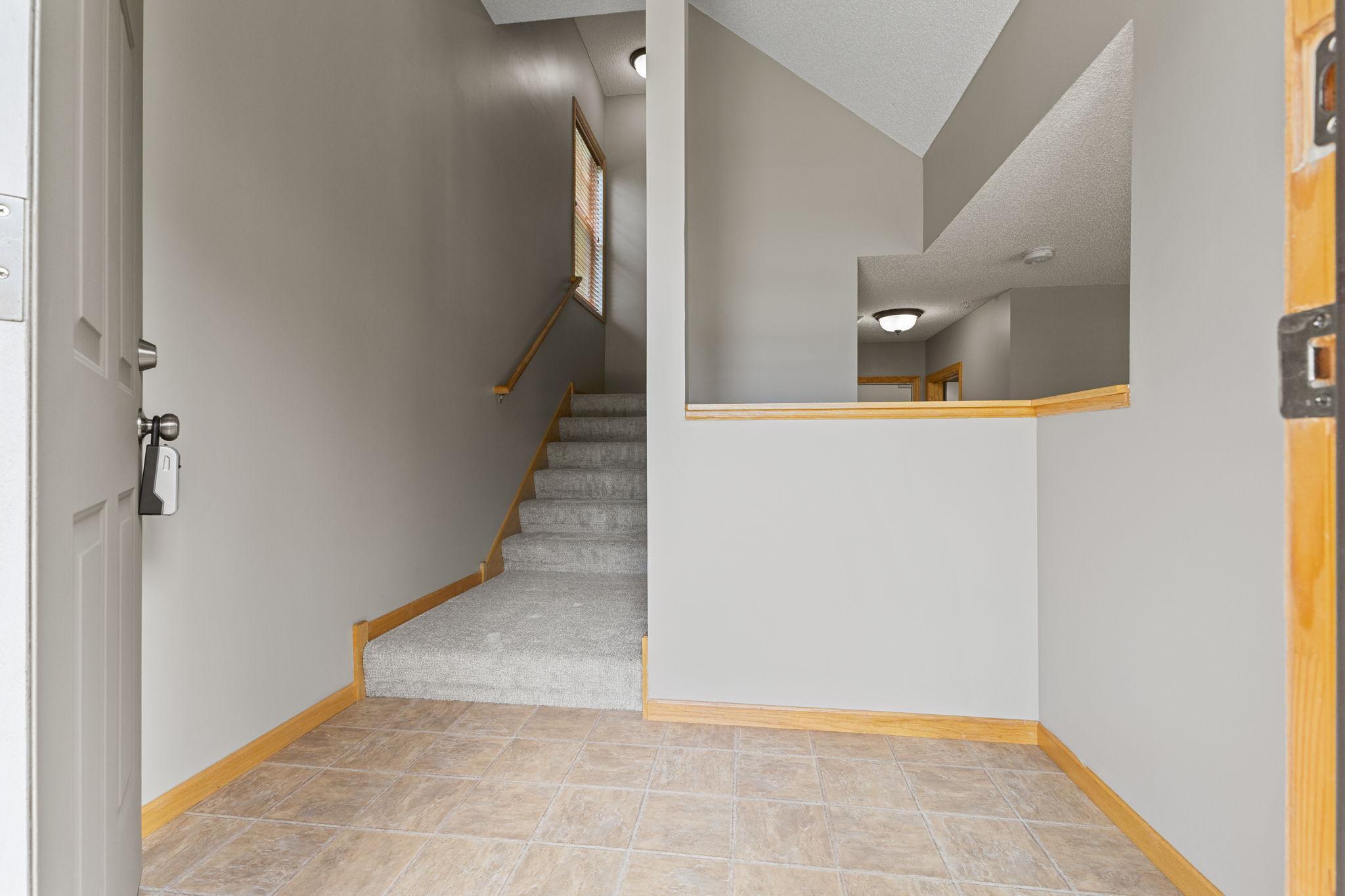 Enter front door and be greeted with space to unload!