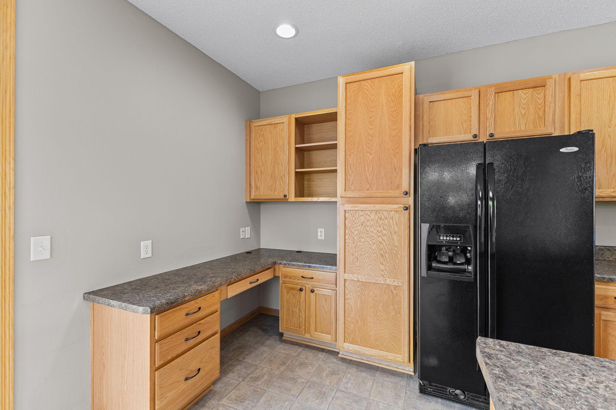 Kitchen planning desk! Yes!