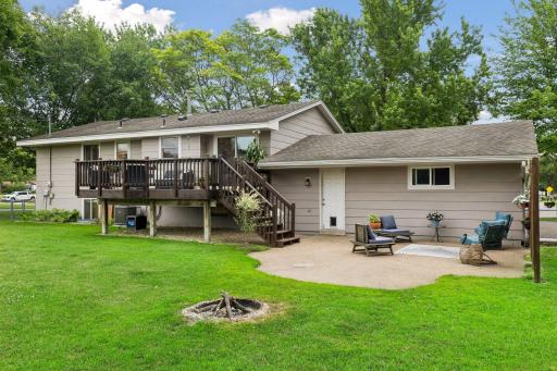 The large deck and the patio make entertaining easy!