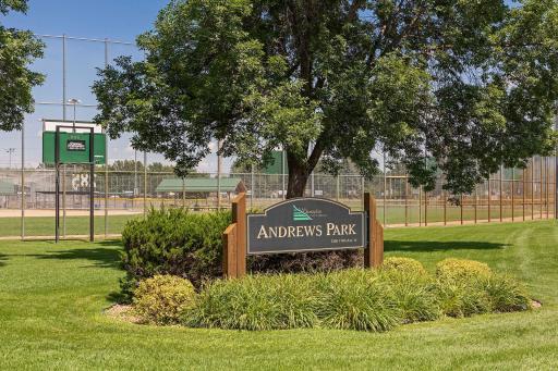 Andrews Park located just .5 miles from the home