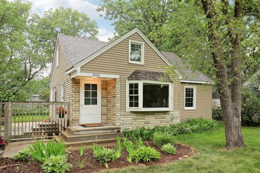 Beautifully landscaped outside of front entry.