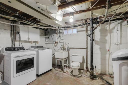 Laundry room area and likely the best spot for a future bathroom.