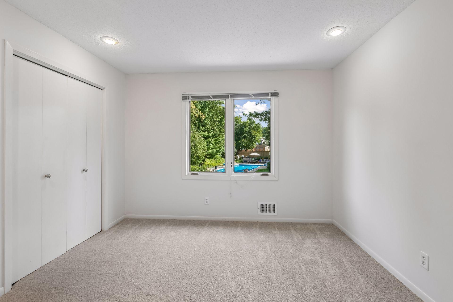Generously sized second bedroom.