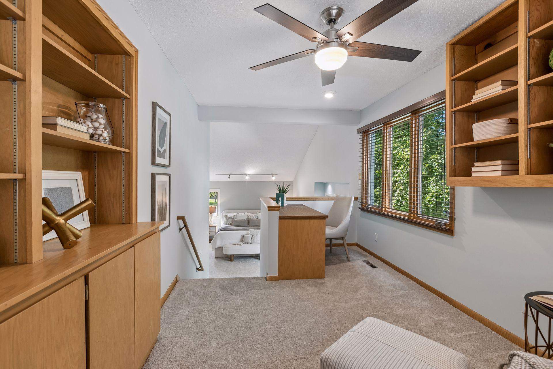 A private bonus space just steps from the bedroom.