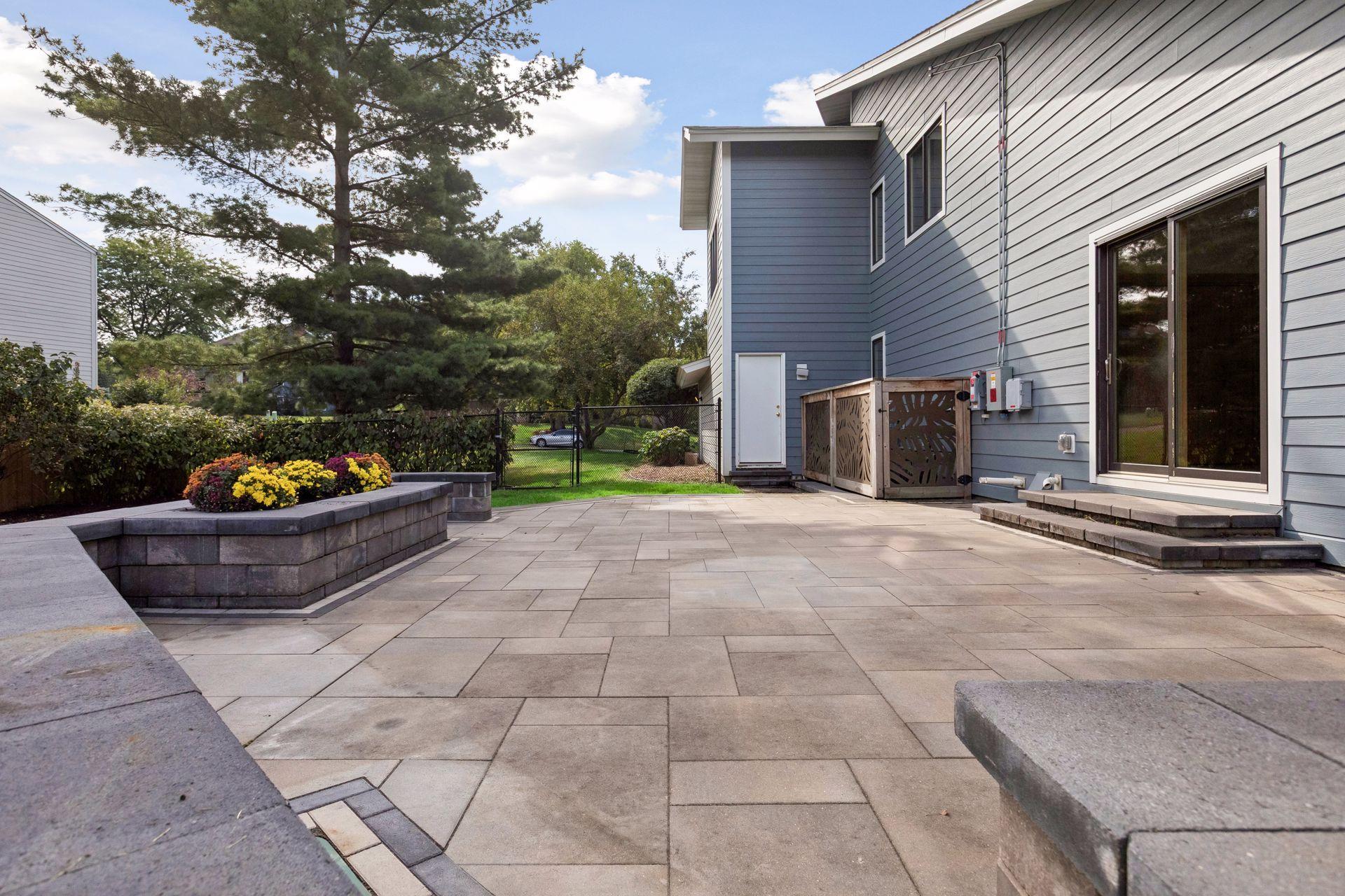 Stunning stone patio.