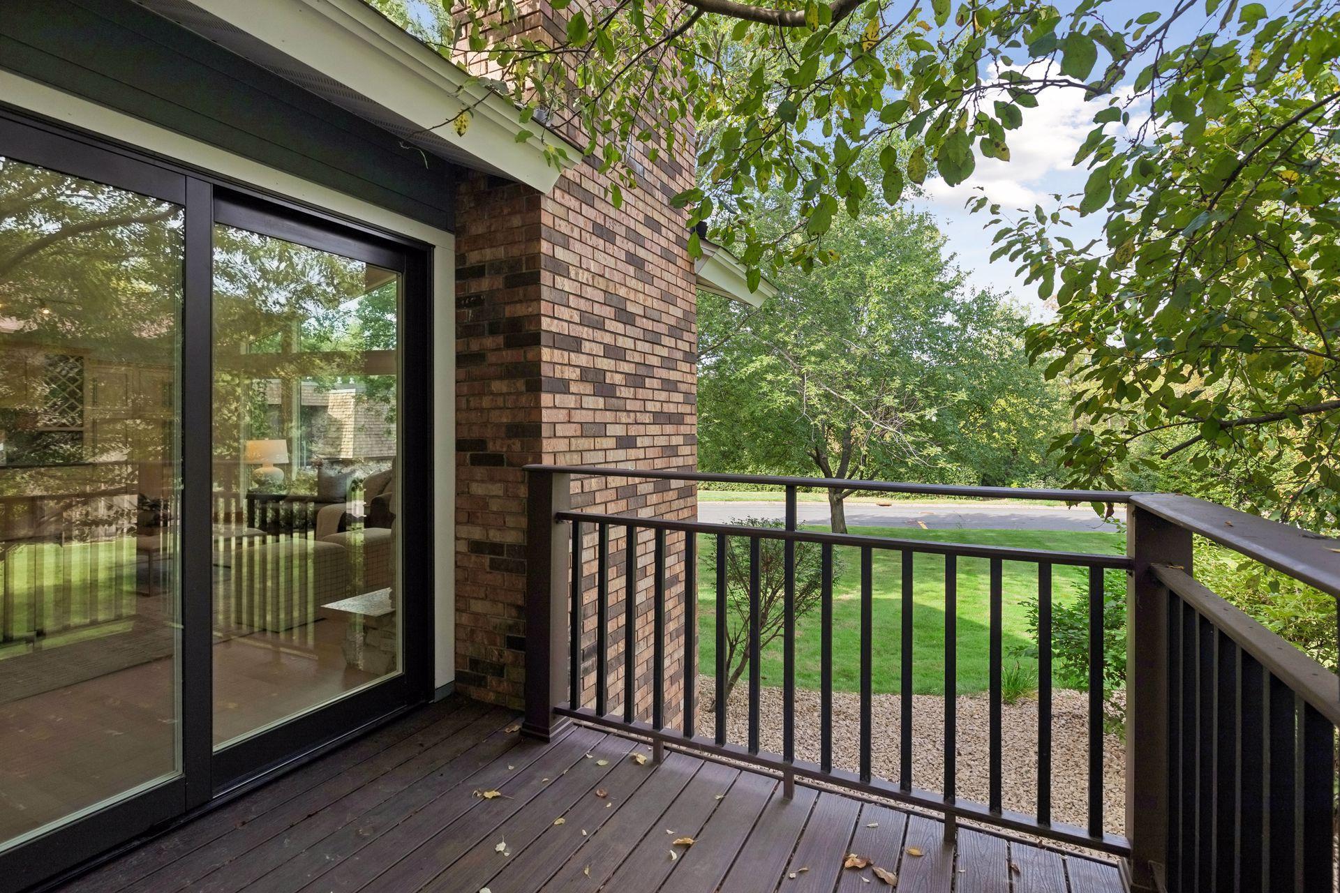 Maintenance free deck off great room.