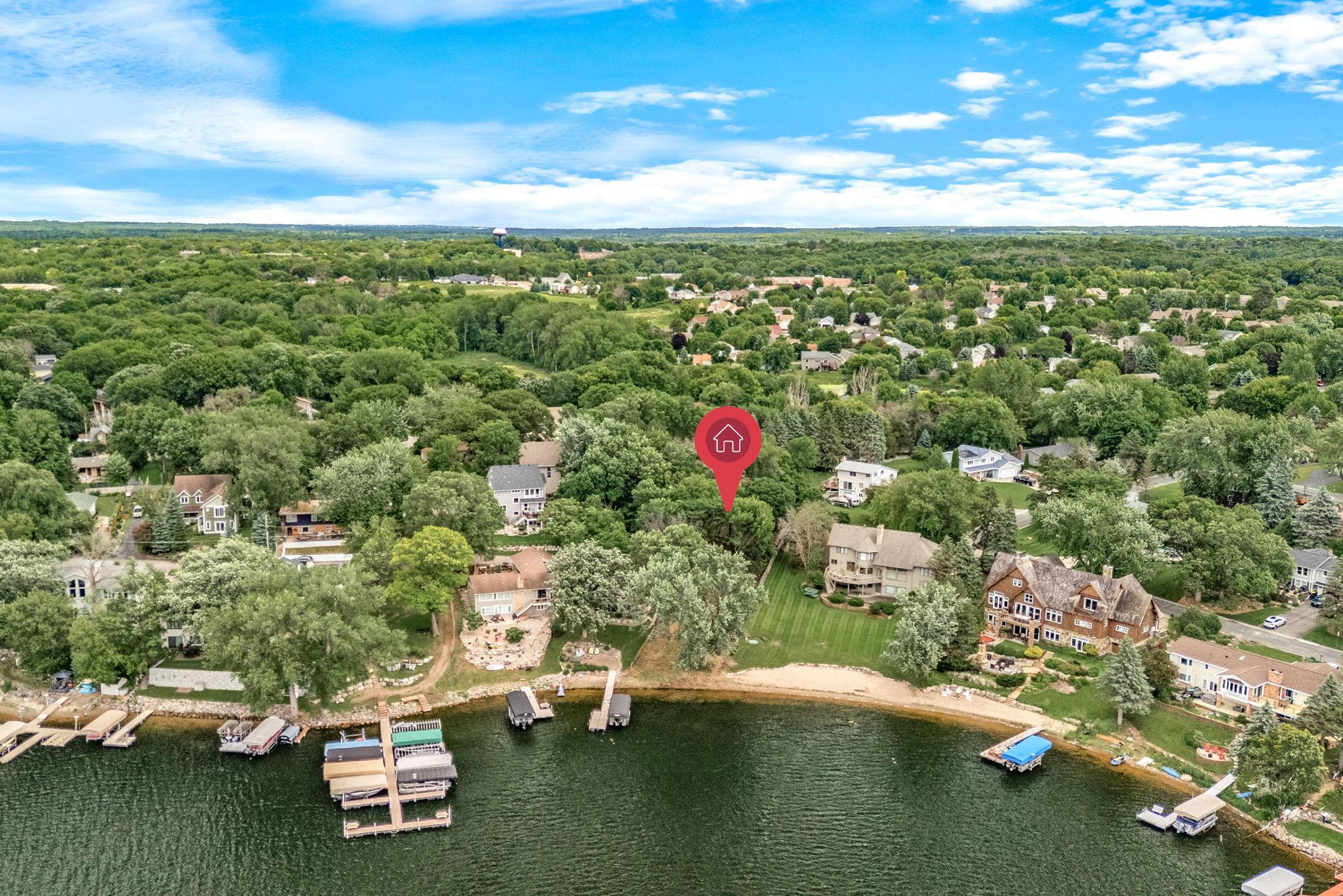 54' of lakeshore on .6 acres, this gradual sloping lot provides a large building envelope ideal for creating your custom lakeside retreat.