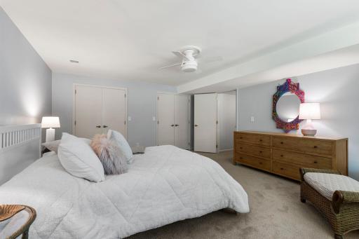 Another view of the lower level bedroom.