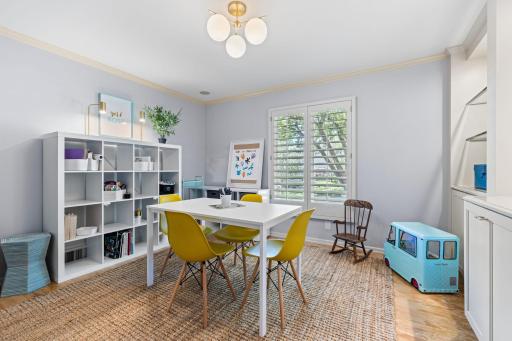 Whether used as a home office, sitting room, media space, or playroom, the possibilities are endless.