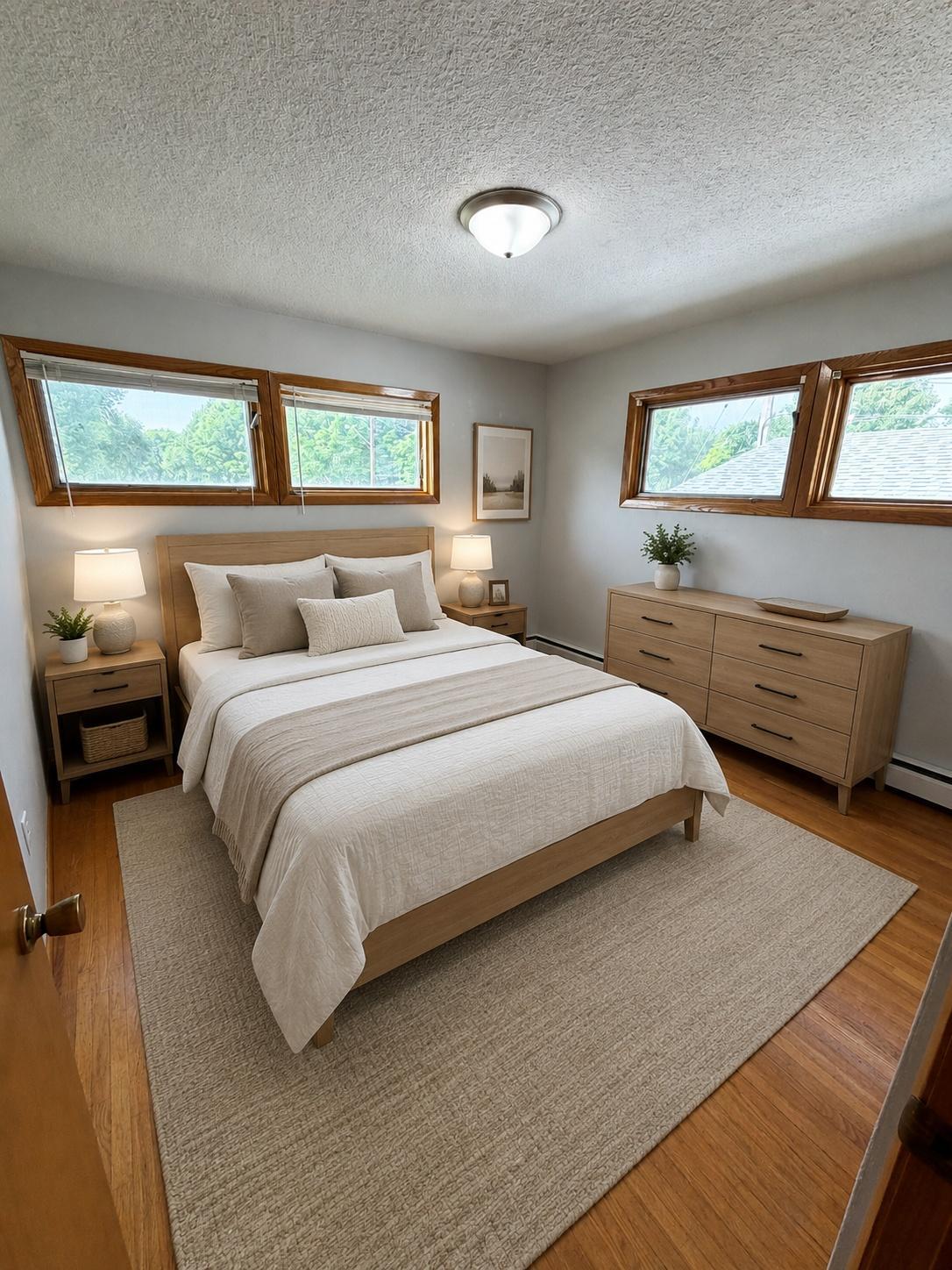 Bedroom 2 staged