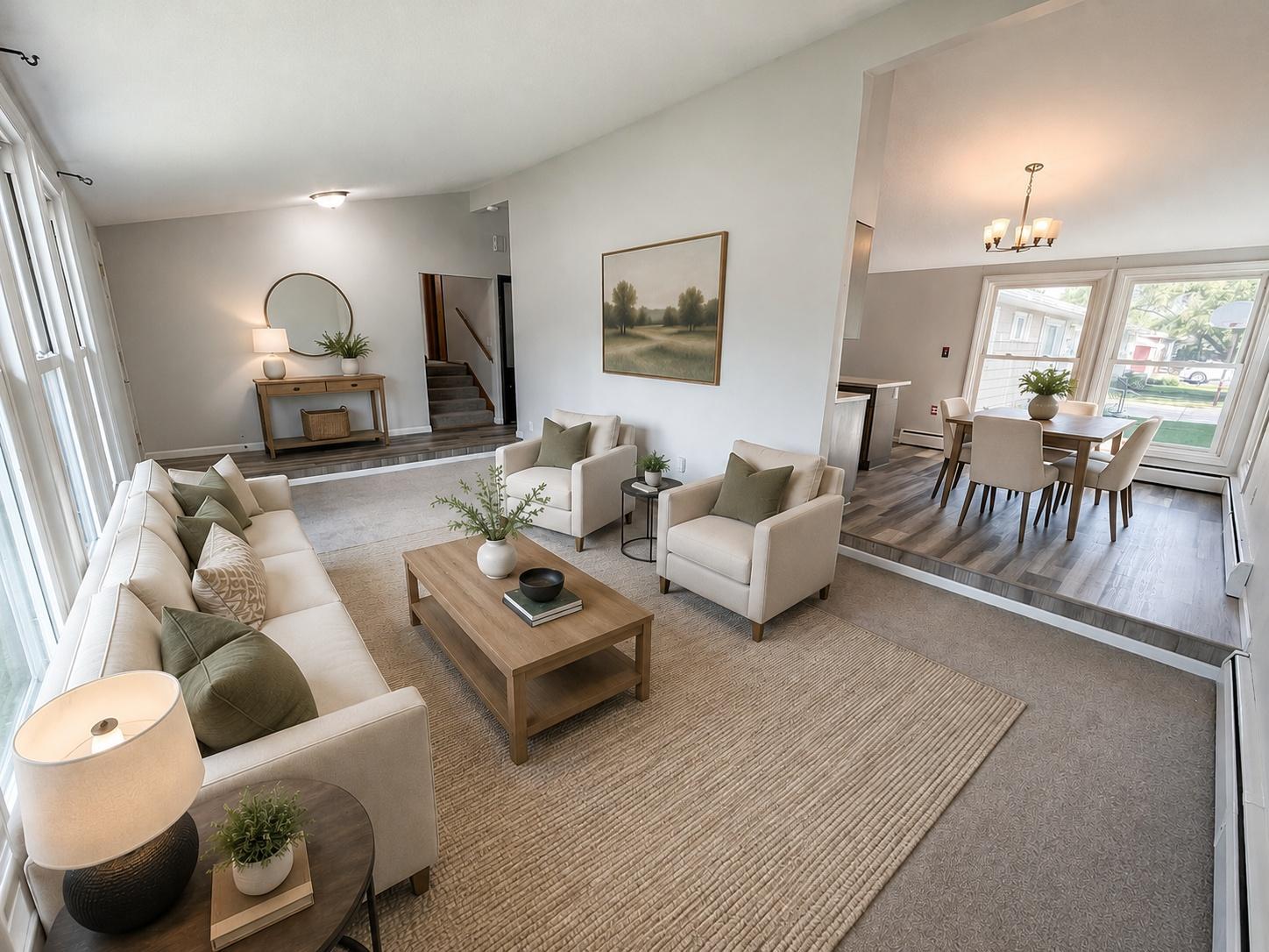Living-Dining Staged