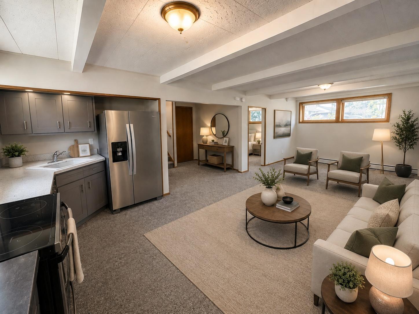 Lower Level Living - staged
