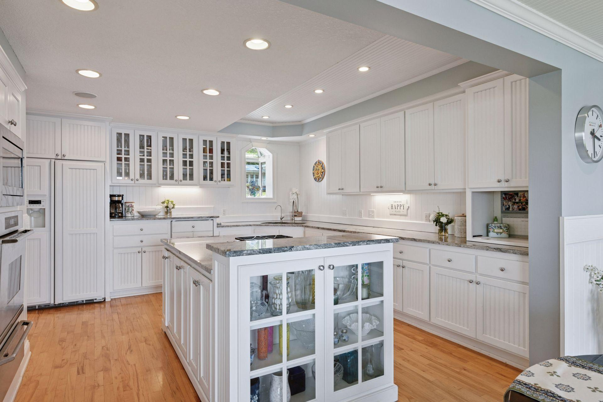 Charming kitchen with large center island