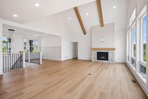 Whether hosting family gatherings or enjoying a quiet evening by the fire, this expansive great room offers the perfect setting with its thoughtfully designed open floor plan.