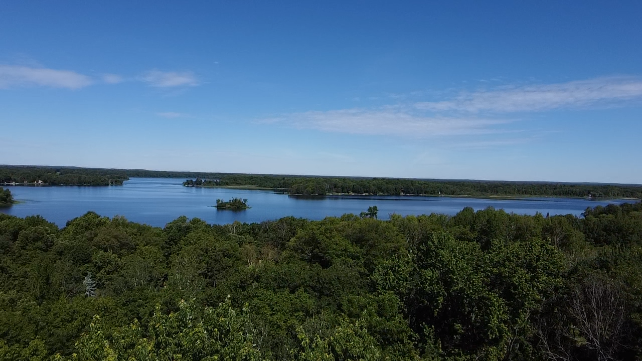 View of nearby Cedar Lake