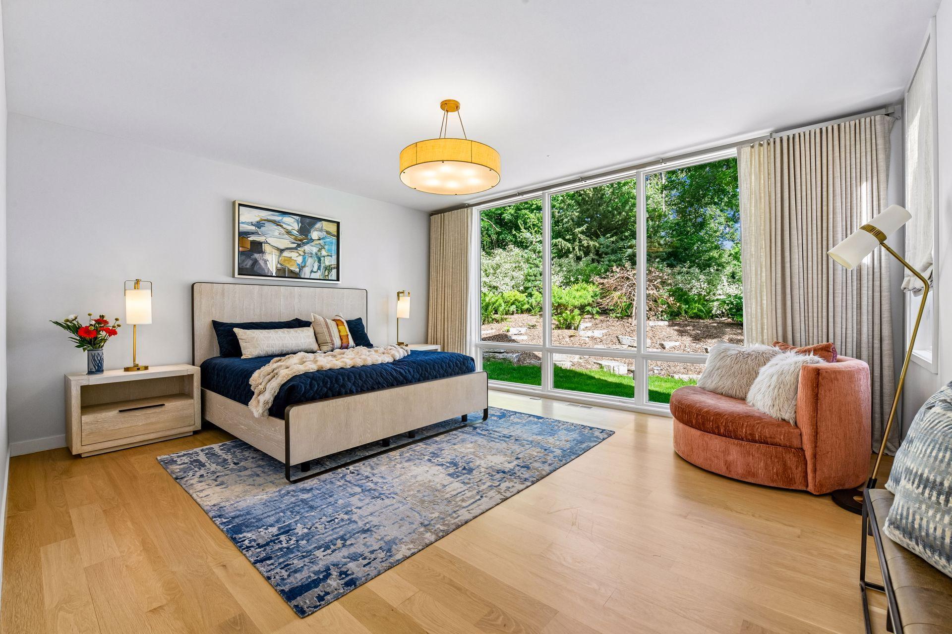 Primary suite is located in it's own wing of the home