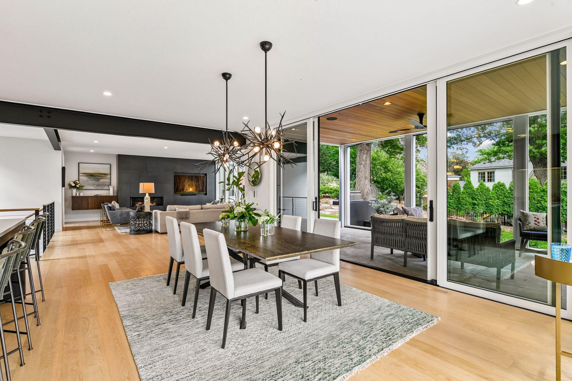 Step outside to your covered patio with Phantom screens