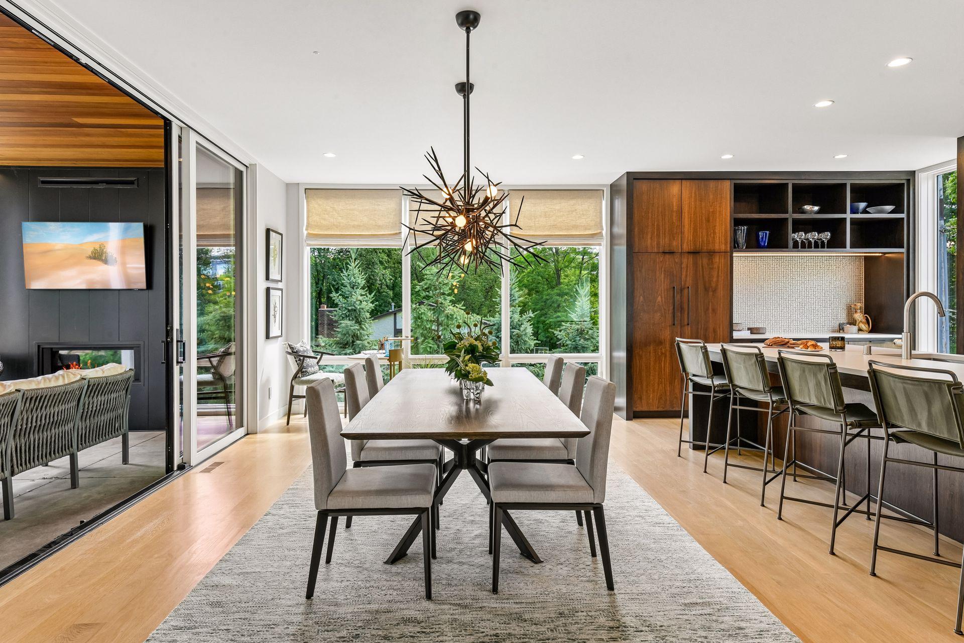 Designer lighting and finishing touches